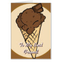 Chocolate Ice Cream Card by Customizables Chocolate Ice Cream Card