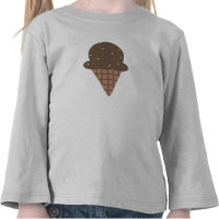 Chocolate Ice Cream Cone T Shirt