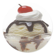 Chocolate Ice Cream Sundae sticker