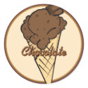 Chocolate Icecream Sticker by Customizables Chocolate Icecream Sticker