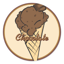 Chocolate Icecream Sticker