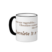 Chocolate is a vegetable! Mug by rosaamarilla Chocolate is a vegetable! Mug