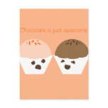 Chocolate Is Awesome Postcard