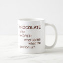 chocolate-is-the-answer mug