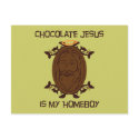 Chocolate Jesus postcards by toxiferous Chocolate Jesus postcards