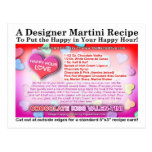 Chocolate Kiss Valentine Martini Recipe Postcard