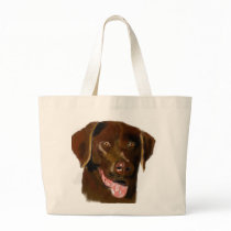 Chocolate Lab Tote Bags