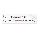 Chocolate Lab Bumper Sticker