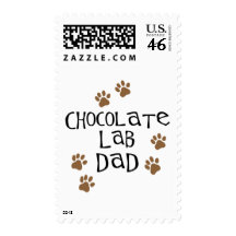 Chocolate Lab Dad Stamps