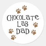 Chocolate Lab Dad Sticker