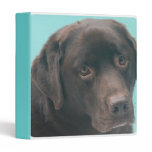 Chocolate Lab Dog Binder binders