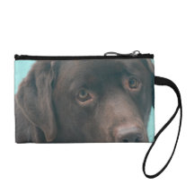 Chocolate Lab Dog Coin Purse