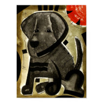 Chocolate Lab dog dk_2005aug8j posters by pugcasso Chocolate Lab dog dk_2005aug8j posters