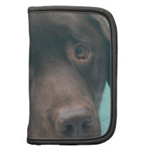 Chocolate Lab Dog Wallet Folio Organizers