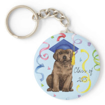 Chocolate Lab Graduate Key Chains