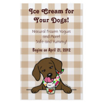 Chocolate Lab Ice Cream for Dogs Flyer