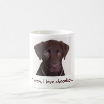 Chocolate Lab , Mmmm, I love chocolate... mugs
