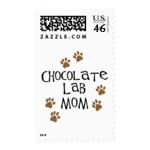 Chocolate Lab Mom Stamp