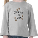 Chocolate Lab Mom t-shirts