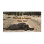 Chocolate Lab On A Forest Trail Shipping Labels
