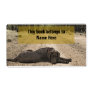 Chocolate Lab On A Forest Trail Personalized Shipping Labels