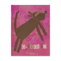 Chocolate Lab Postcard by miximals Chocolate Lab Postcard