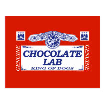 Chocolate Lab postcards