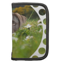 Chocolate Lab Pup Wallet Folio Organizer
