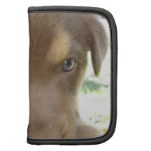 Chocolate Lab Puppy Wallet Folio Folio Planner