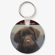 Chocolate Labdrador Retriever Keychain by joanspouse Chocolate Labdrador Retriever Keychain