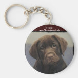 Chocolate Labdrador Retriever Keychain