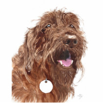 Chocolate Labradoodle #1 Sculpture photo sculptures