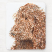 Chocolate Labradoodle #2 Mousepad
