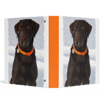 Chocolate Labrador Binder