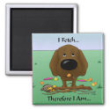 Chocolate Labrador (Labs) - I Fetch...Magnet magnet