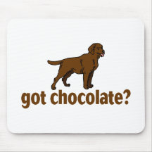 Chocolate Labrador Mousepads