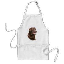 Chocolate Labrador Retriever aprons by TraffordPhotos Chocolate Labrador Retriever aprons