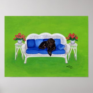 Chocolate Labrador Retriever Art Print