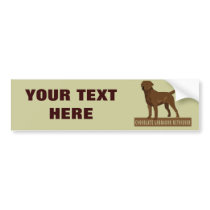 Chocolate Labrador Retriever bumper stickers