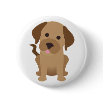 Chocolate Labrador Retriever Pin