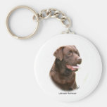 Chocolate Labrador Retriever Keychains
