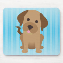 Chocolate Labrador Retriever Mouse Pads