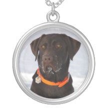 Chocolate Labrador Retriever Necklace