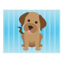 Chocolate Labrador Retriever Postcard