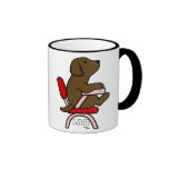 Chocolate Labrador Student 1 Cartoon Mug