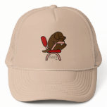 Chocolate Labrador Student 2 Cartoon Trucker Hat