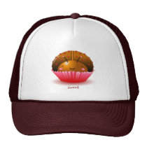 Chocolate Ladybug Cupcake Hat hats