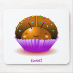 Chocolate Ladybug Cupcake Mousepad