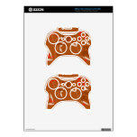 chocolate leaves and red berries xbox 360 controller skin