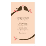 Chocolate Love Birds business cards